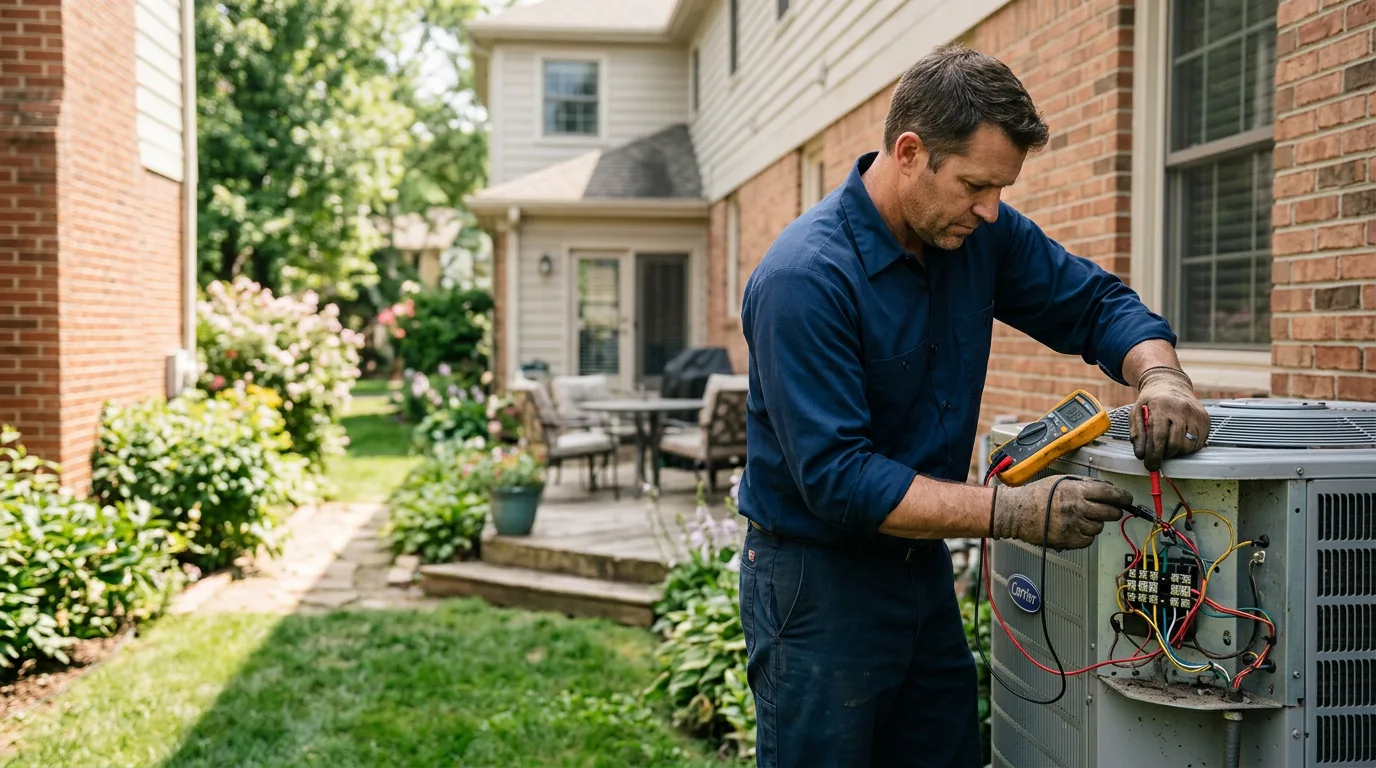 HVAC technician working near Cape Coral, FL